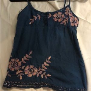 Embroidered tank top